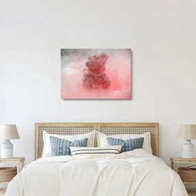 A vörös füst képe (üvegen) (70x50 cm)