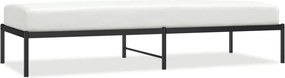 vidaXL fekete fém ágykeret 80 x 200 cm