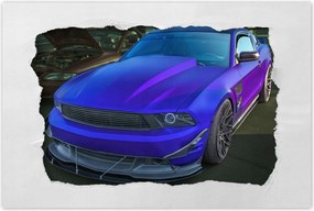 Poszterek 120x80 Kék-lila autó