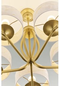 Jupiter 2110 - Rudas csillár KASZMIR 5xE27/15W/230V fehér/arany/márványmintás