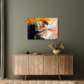 Kép - Egy nő zongorázása (üvegen) (70x50 cm)