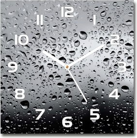 Modern lógó üveg falióra Vízcseppek 30x30