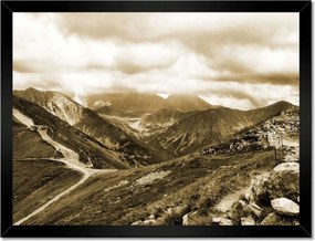Poszterek keretben 40x30 Tátra Lengyel hegyek Kilátás