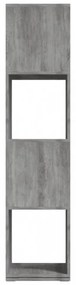 betonszürke szerelt fa forgószekrény 34,5x34,5x75,5 cm
