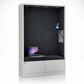 Sally 1150mm korpus Szary - siedzisko Ciemnoszary