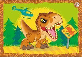 Jurassic World On the Loose 4 az 1-ben puzzle Clementoni