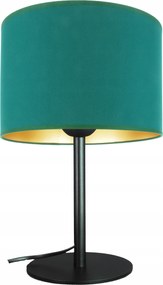 Modern üveg éjjeli lámpa zöld lámpabúra 20cm, nappali, Led Új