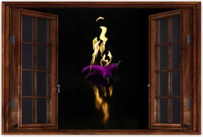 Poszterek 90x60 Lila paprika Tűz