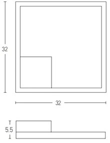 Zambelis 2029 - LED Dimmelhető felületre szerelhető csillár LED/12W/230V fekete