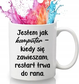 Bögre Fehér 330 ml Kerámia Ajándék Humor Vicces Kütyü, Mint A Számítógép