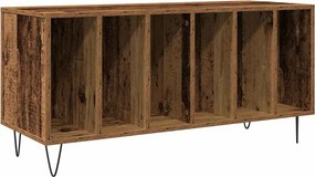 vidaXL Hanglemez szekrény polcokkal Régi fa 100 x 38 x 48 cm Faanyag