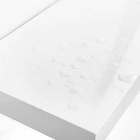 Fali polc 60x20x3,8 cm, fehér