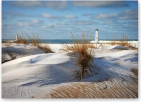 Tenger világítótorony strand poszter B2 50x70cm ég kép #370