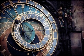Kép - Orloj, Prága (90x60 cm)