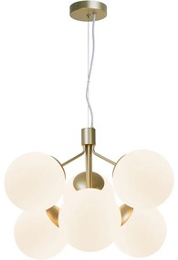 Nordlux - Csillár zsinóron IVONA 6xE27/28W/230V arany