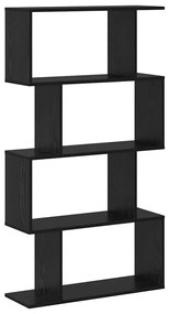 Könyvespolc Fekete 70 x 24 x 129 cm Faanyag