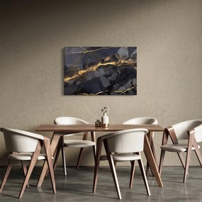 Kép - Fekete - arany dekoráció (90x60 cm)
