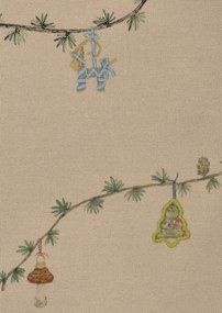 Kähler Hammershøi Christmas Díszített Abrosz Karácsonyi 150x320 cm Bézs