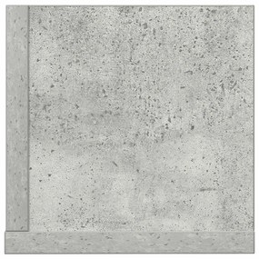 2 db betonszürke szerelt fa fali polc 100 x 16,5 x 16,5 cm
