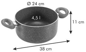 Tescoma Manico Rosso serpenyő, 24 cm, 4,5 l, 4,5 l