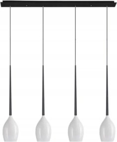 AZzardo Izza függeszték 4x E14 50W izzó nélkül 107cm IP20, fekete/fehér