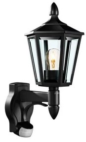 STEINEL 617813 -Érzékelő fali lámpa L 15 1xE27/60W fekete