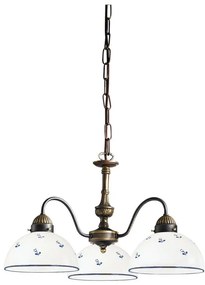 Kolarz 731.83.16 - Csillár láncon NONNA 3xE27/75W/230V kék