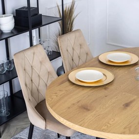 Bővíthető Étkezőasztal Aranytölgy Színben. LUKAS 100-250 cm