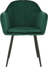 Dizájnos fotel, smaragd Velvet anyag, ZIRKON