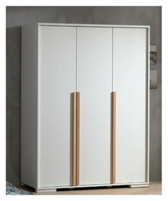 Fehér gyerek ruhásszekrény 146x195 cm London – Vipack