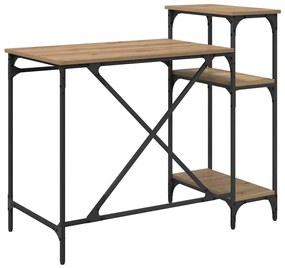 vidaXL Asztal Artisan tölgy 105 x 50 x 90 cm Faanyag