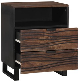 Éjjeliszekrény - 50 x 33 x 60 cm - Tömör és MDF fából készült
