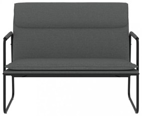 sötétszürke szövet pad 100 x 64 x 80 cm