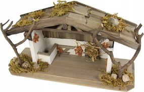 KarĂĄcsonyi betlehem 30x10x15cm 5-9cm-es figurĂĄkhoz