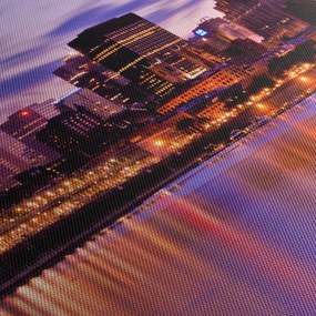 Éjszakai város képe (120x50 cm)