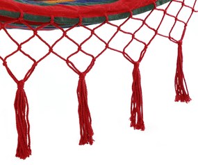 Deuba Függőágy rojtokkal 320x150 cm - piros