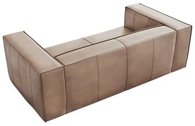 Világosbarna bőr kanapé 212 cm Madame – Windsor &amp; Co Sofas
