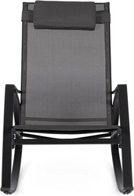 Antracitszürke fém kerti fotel Ercolano – Bizzotto