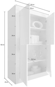 NERILA fehér komód