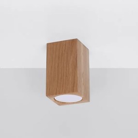 Sollux SL.1040 - Spotlámpa KEKE 1xGU10/40W/230V 10 cm tölgy