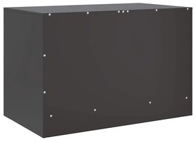fekete acél TV-szekrény 67 x 39 x 44 cm