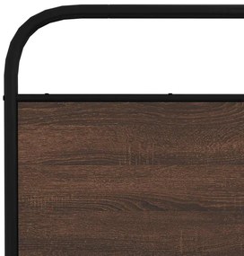 ágykeret matrac nélkül 150x200 cm barna tölgyfa műfa