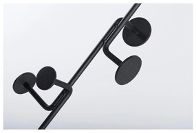 Hook tömör tölgyfa állófogas fekete elemekkel - Gazzda