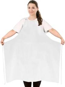 Shein Kötény Fehér Kötött Zsebbel Sima 1DH