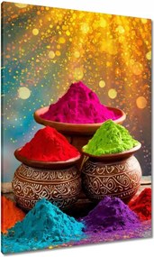 Vászonkép 70x100 Színfesztivál Színes porok