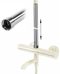 REA-K0881 - 51,5 cm hosszabbító rúd zuhany- vagy fürdőkád készlethez, fényes króm
