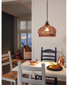 Eglo 49764 - Mennyezeti függesztékes lámpa JADIDA 1xE27/60W