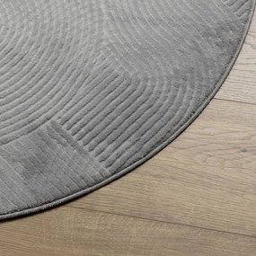 IZA szürke rövid szálú skandináv stílusú szőnyeg Ø 80 cm