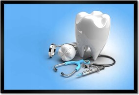 Plakátok keretben 60x40 Fogászati implantátumok fog