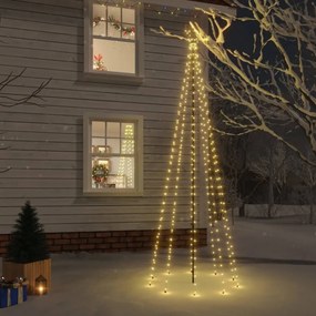 Meleg fehér fényű karácsonyfa tüskével 310 LED-del 300 cm